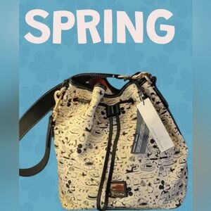 NEW Dooney & Bourke DISNEY Parks Mickey & Minnie "The Picnic Drawstring Bucket"
